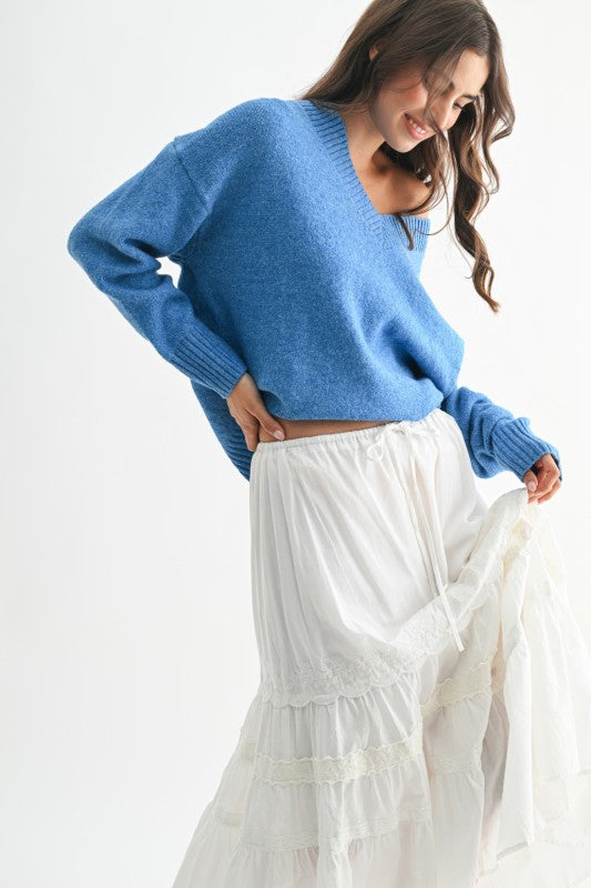 Cornflower Sky Knit Sweater