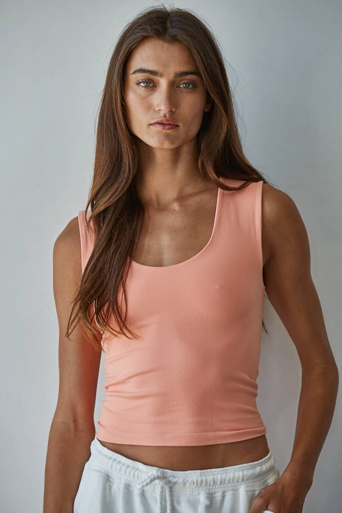 By Together - S1187N | Double Layered Seamless Top