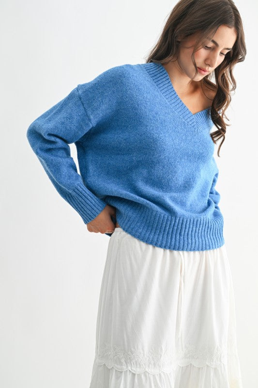 Cornflower Sky Knit Sweater