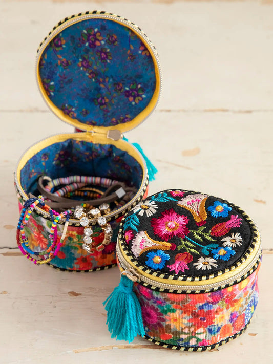 Embroidered Jewelry Case