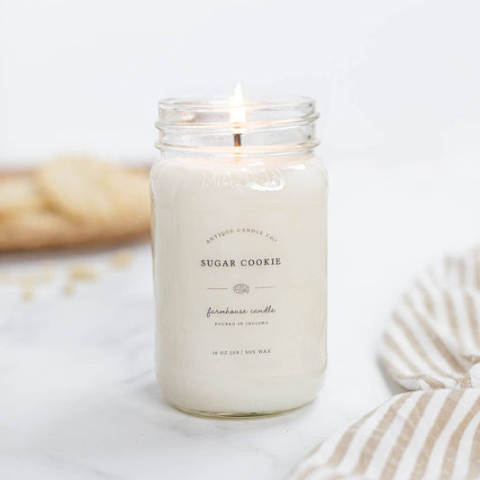 Antique Candle Co.® - Sugar Cookie - Soy Wax Mason Jar Candle