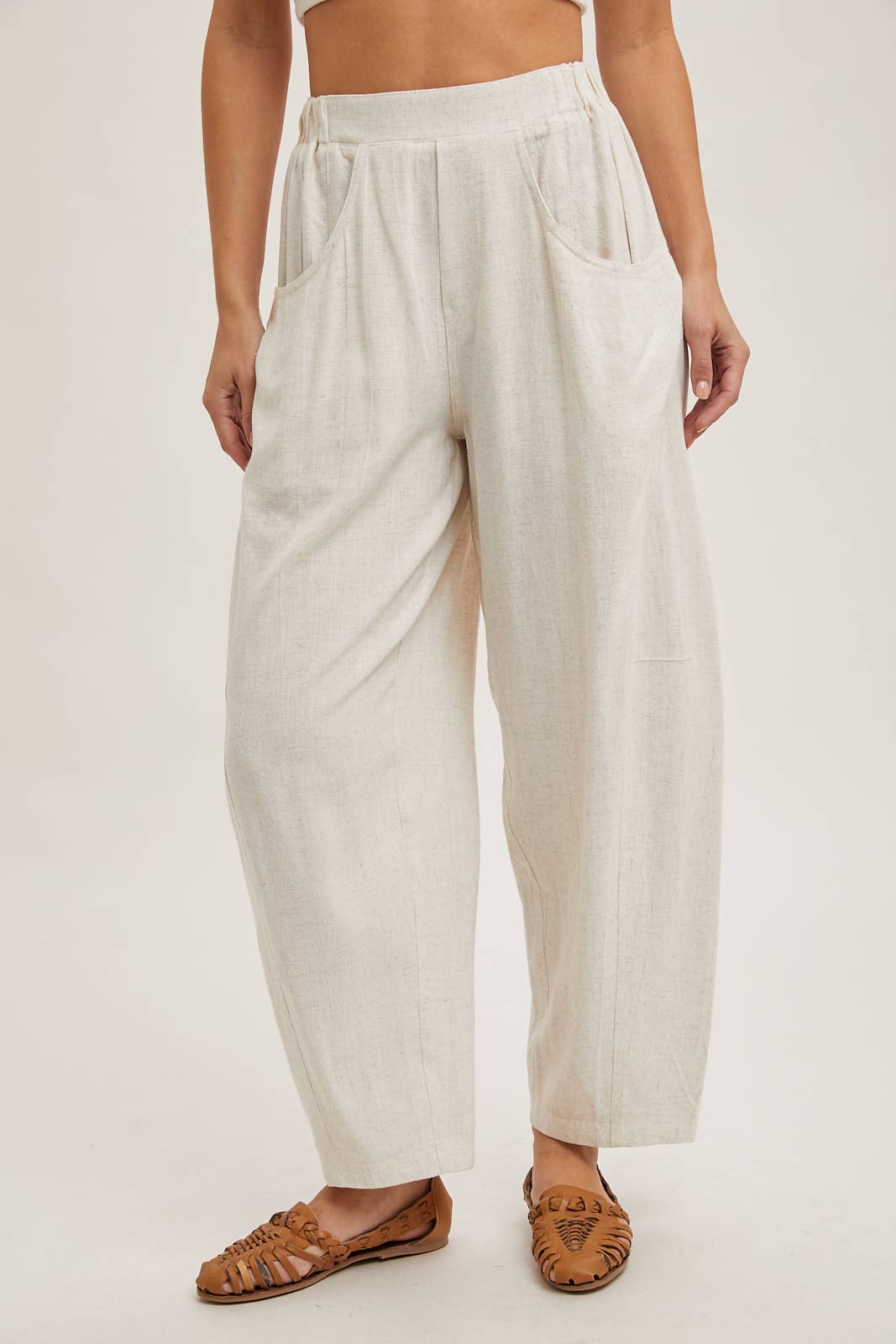 Bluivy - RELAXED BARREL PANTS WITH POCKETS