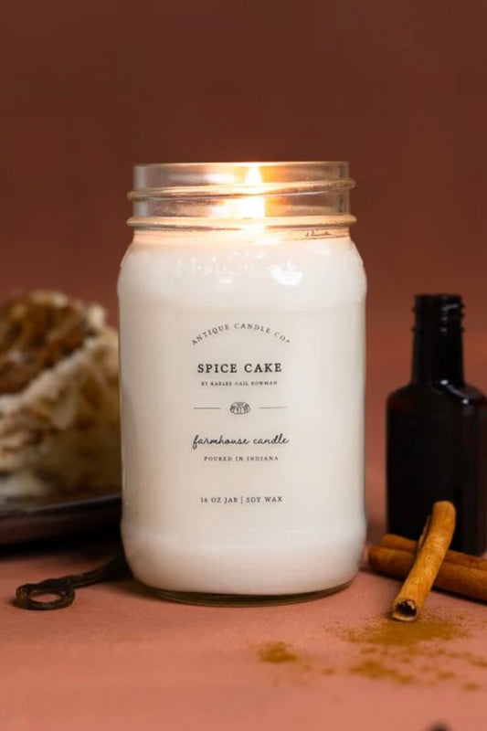 Antique Candle Co.® - Spice Cake - Soy Wax Mason Jar Candle