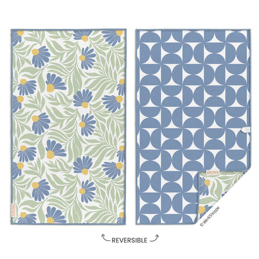 WerkShoppe - Blue Coneflower Microfiber Kitchen Towel