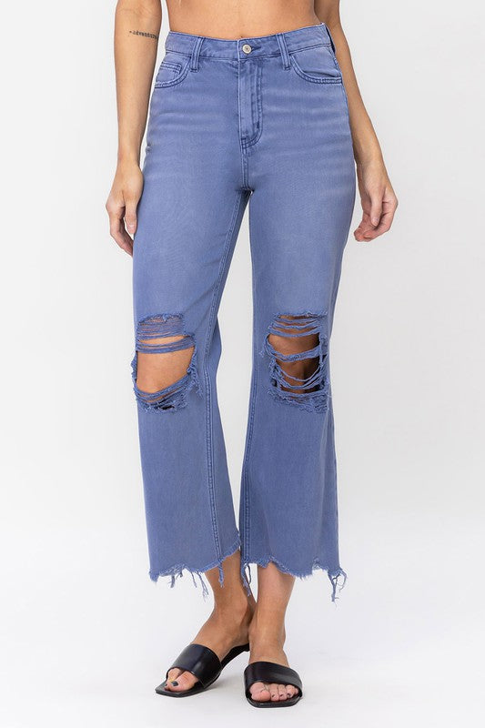 90"s Vintage Crop Flare Jeans
