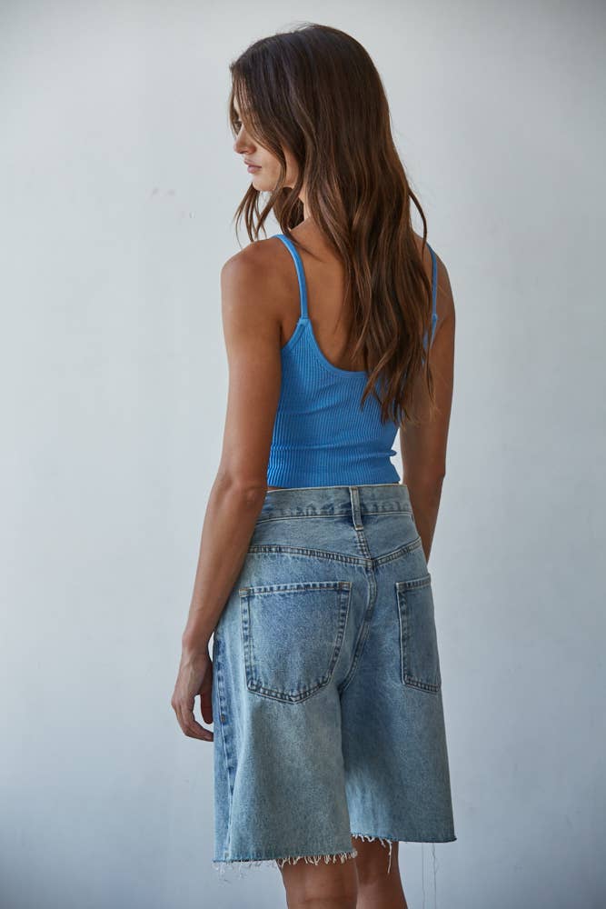 Knit Ribbed Seamless Brami
