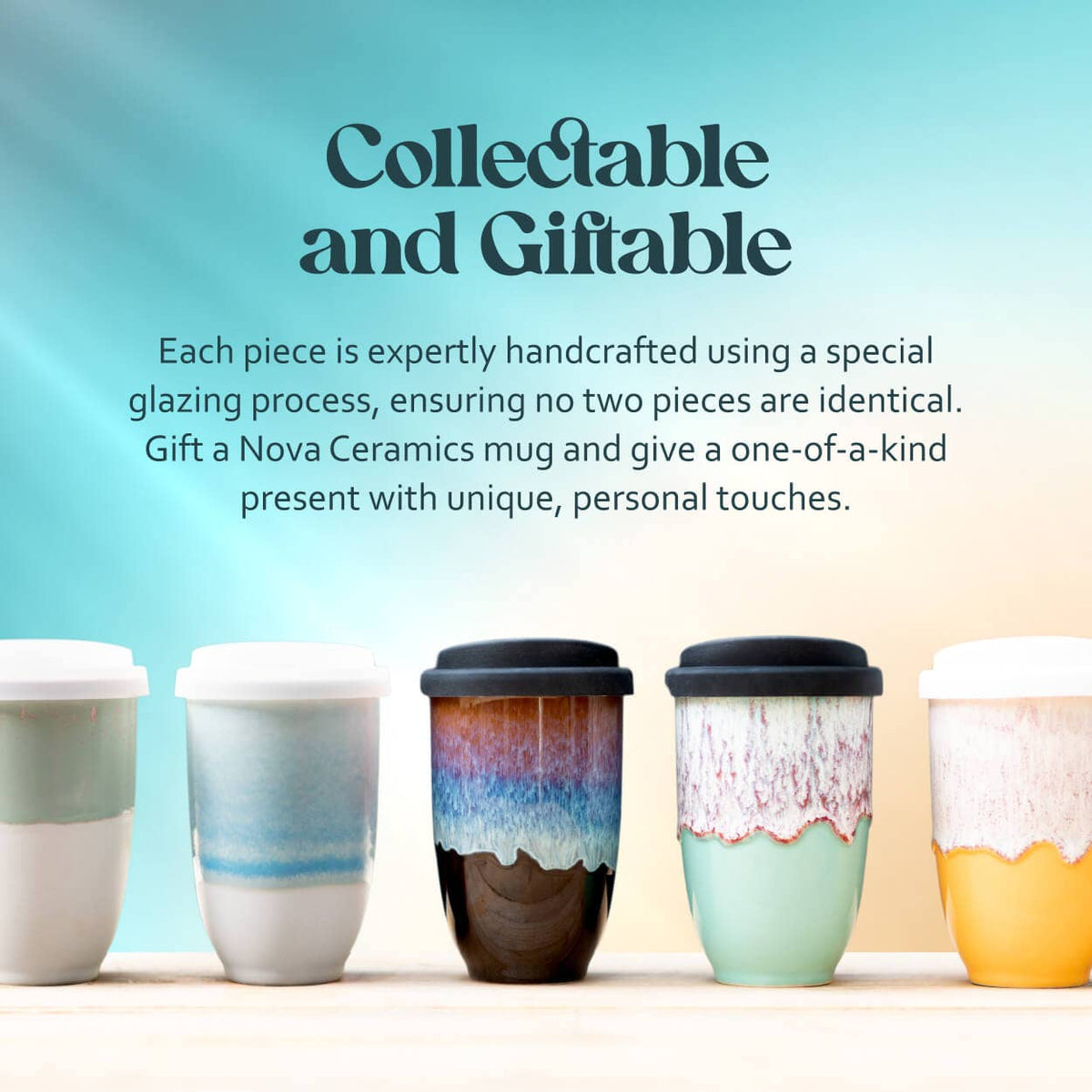 Nova Ceramics Travel Mugs - Orchid Ceramic Travel Mug – Gift Shop Favorites