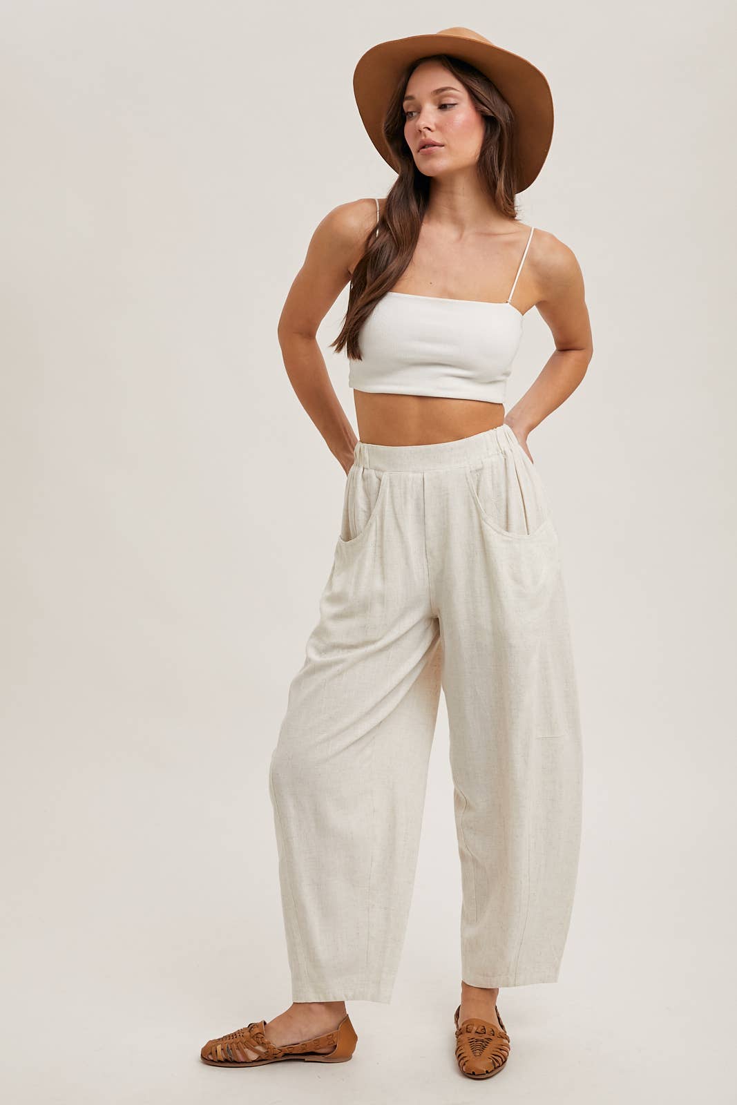 Bluivy - RELAXED BARREL PANTS WITH POCKETS