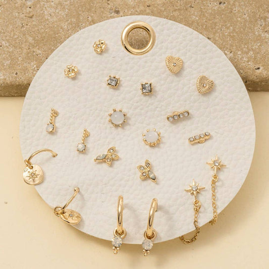 Moonstone Meadow Mini Earrings Set