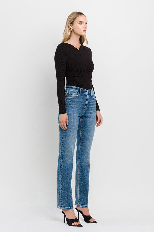 High Rise Straight Jeans