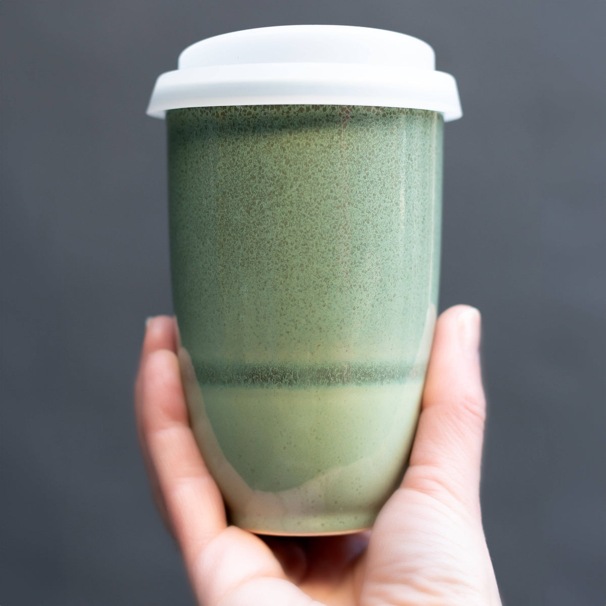 Nova Ceramics Travel Mugs - Emerald 12oz Ceramic Travel Mug – Reusable & Stylish