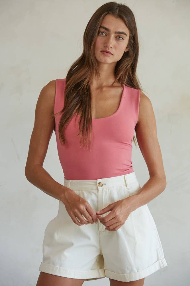By Together - S1187N | Double Layered Seamless Top