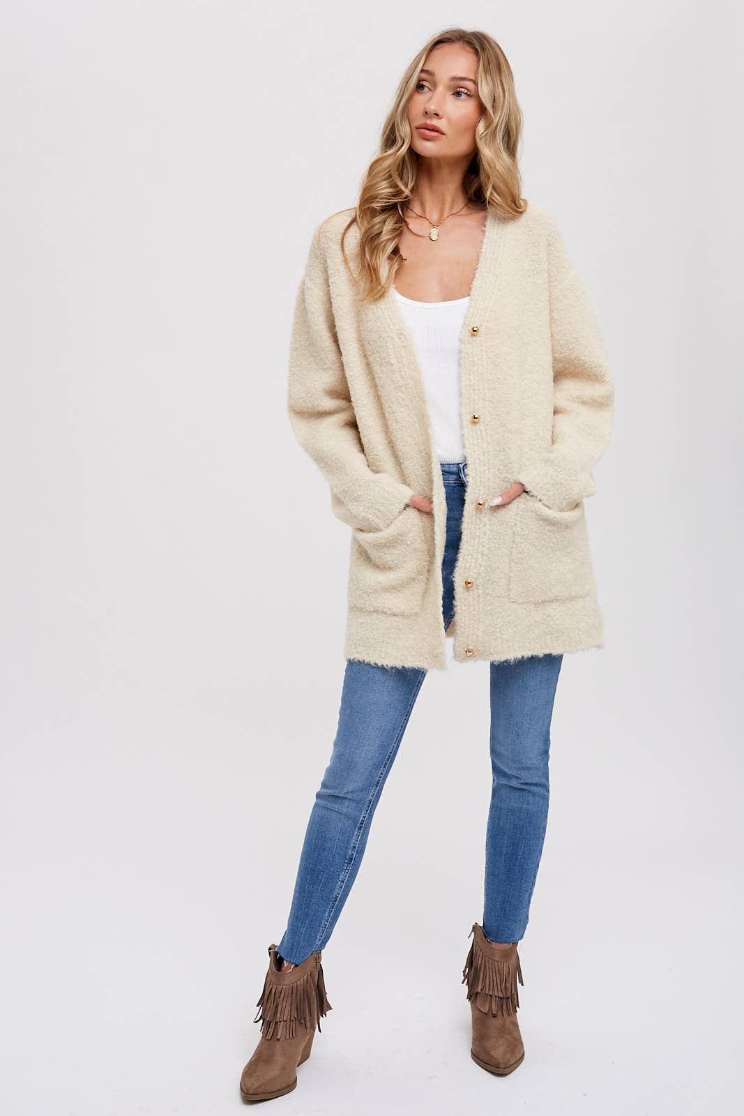 Boho Bliss Fuzzy Cardi