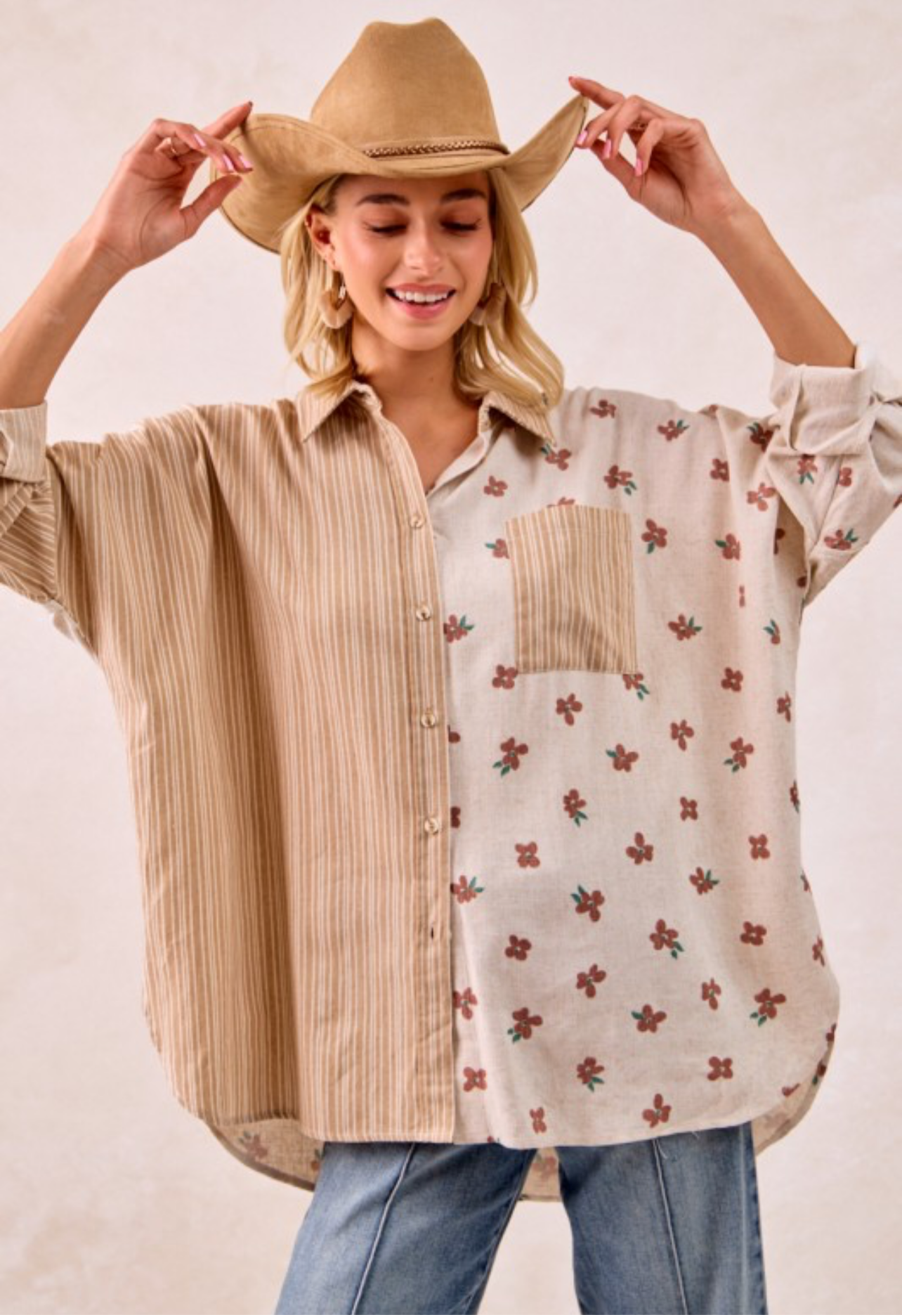 Prairie Bloom Button-Up Shirt