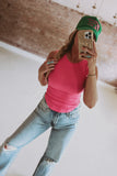 Inside-Out Casual Ribbed Tank