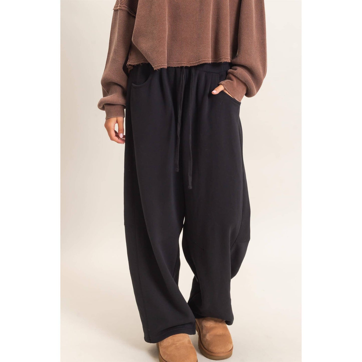 HYFVE - Drawstring Waist Barrel Sweatpants