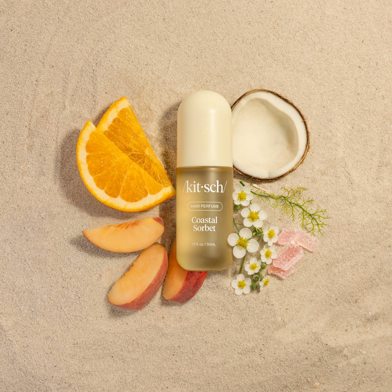 Kitsch Coastal Sorbet hair perfume coconut citrus hair fragrance mist odor neutralizing hair scent travel size