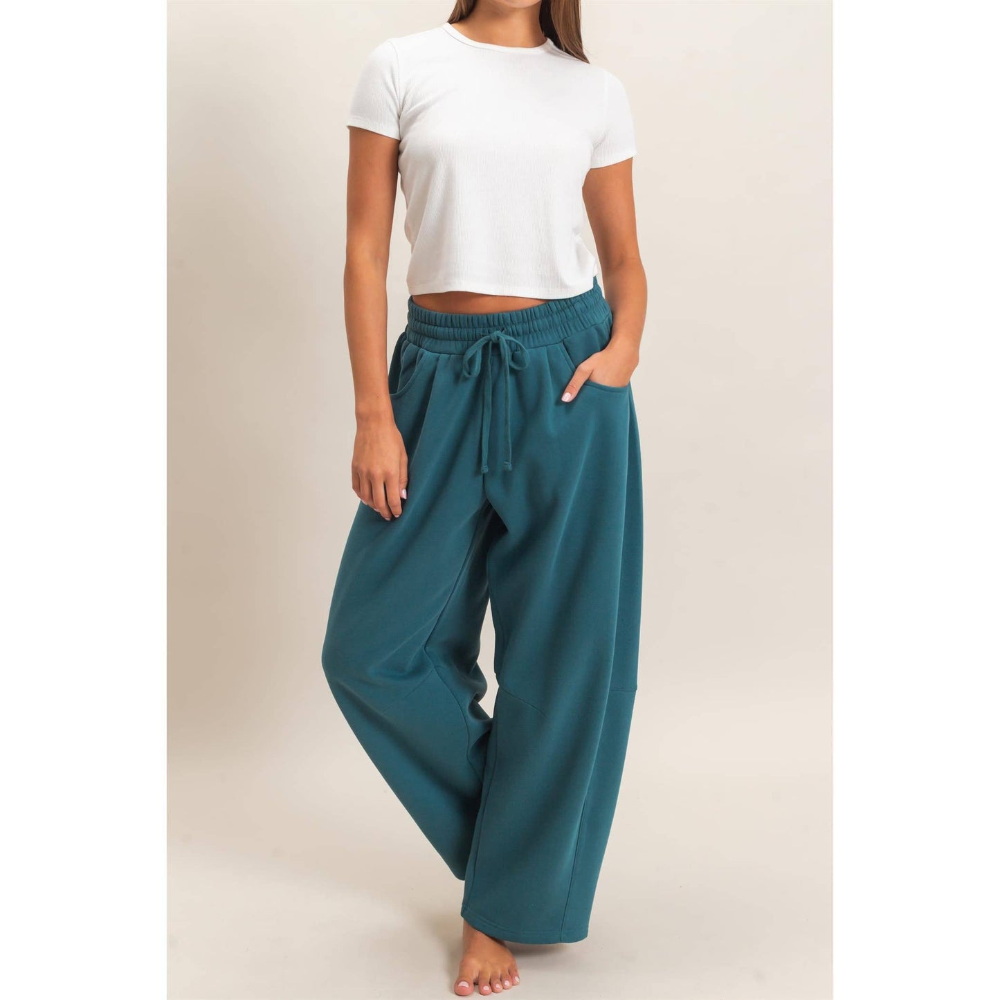 HYFVE - Drawstring Waist Barrel Sweatpants