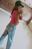 Inside-Out Casual Ribbed Tank
