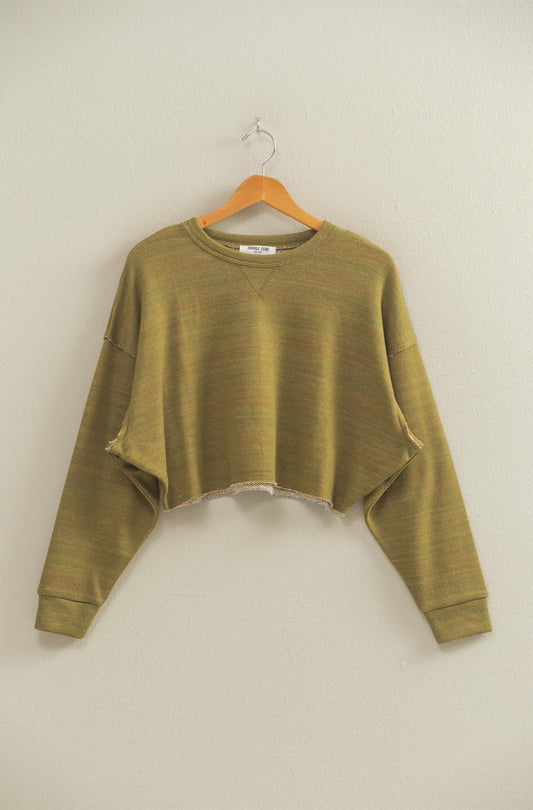 The Mossy Morning Crop Sweatshirt
