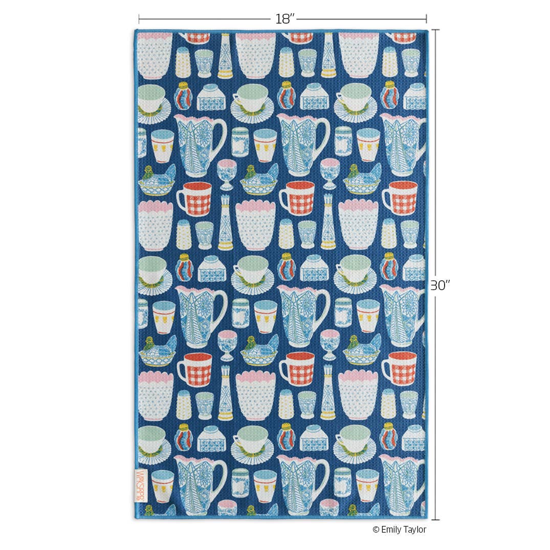 WerkShoppe - Vintage Glass | Microfiber Kitchen Dish Towel