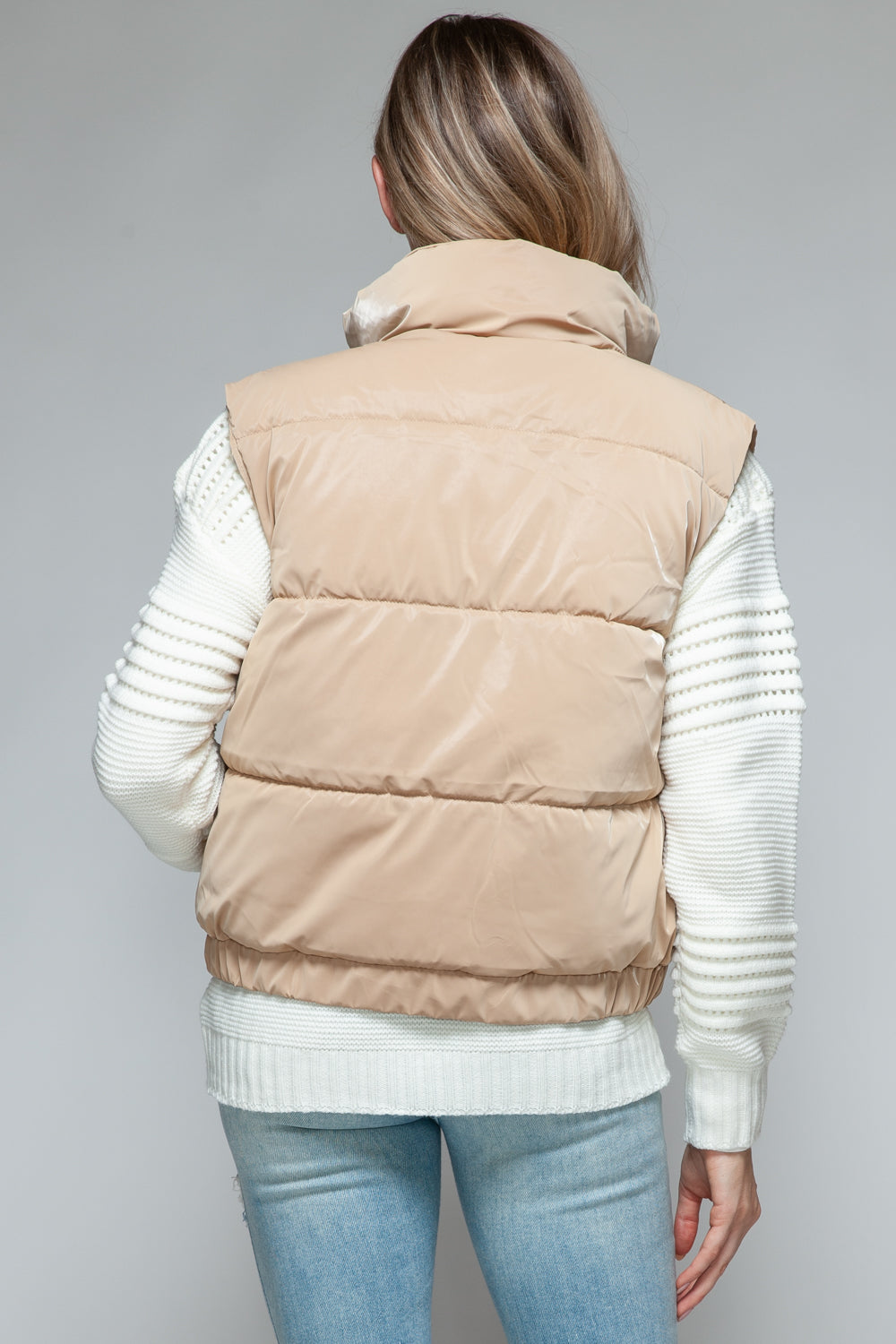 Snobbish Fur Lined Puffer Vest