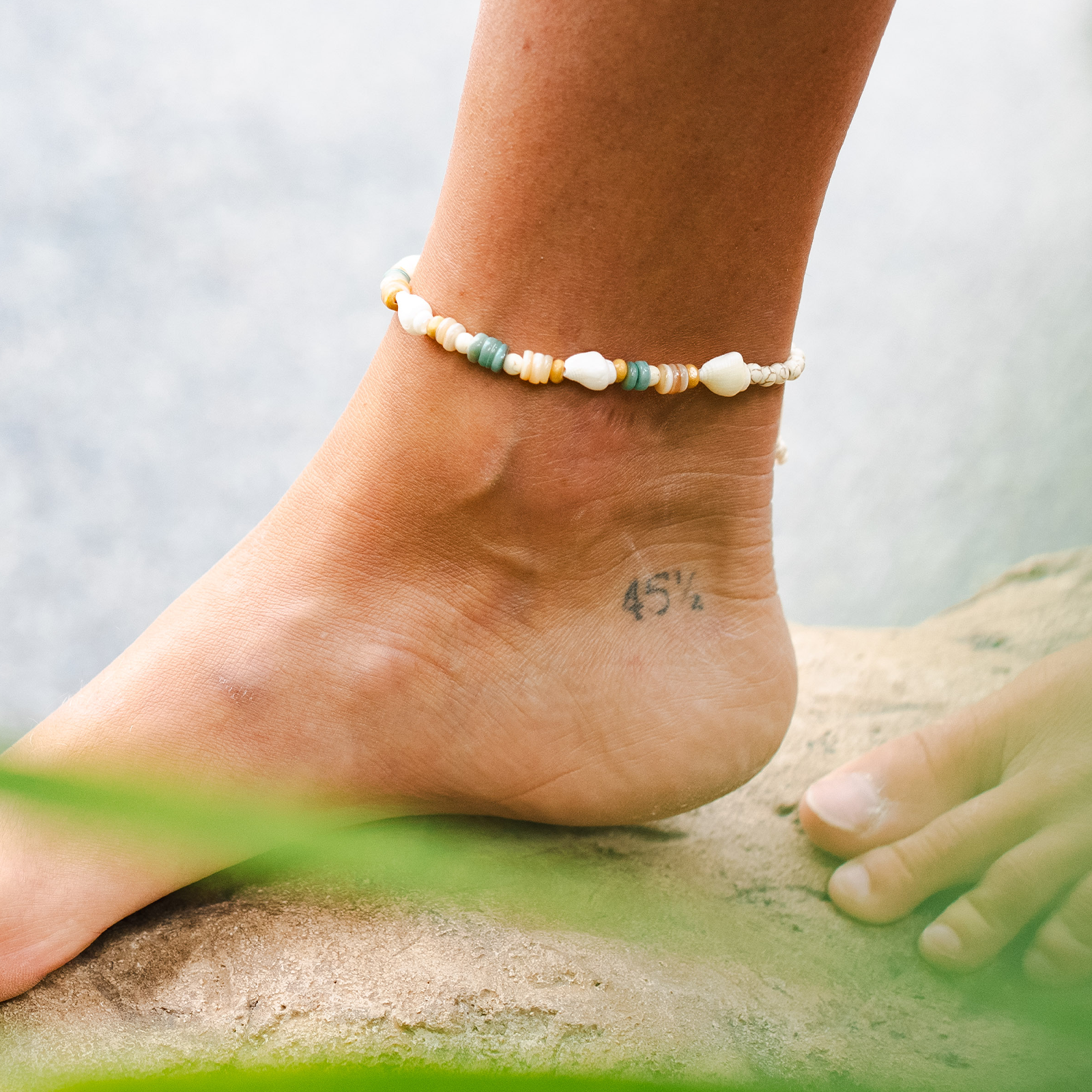 Beachy seashell anklet 