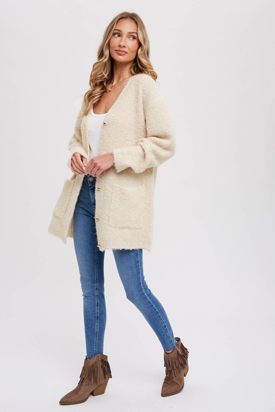 Boho Bliss Fuzzy Cardi