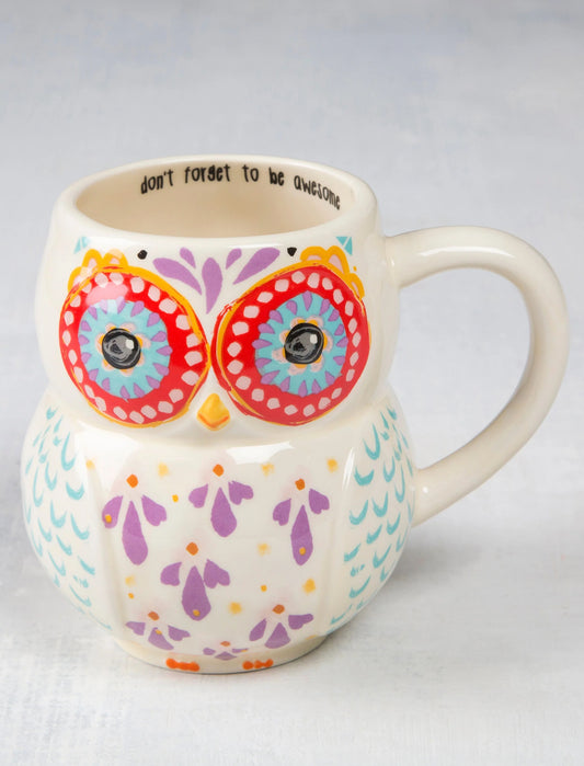 Owl Folk Art Mug