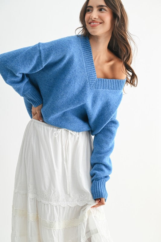 Cornflower Sky Knit Sweater