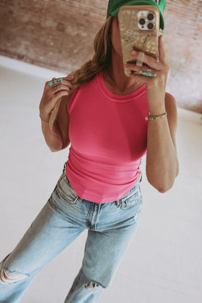 Inside-Out Casual Ribbed Tank