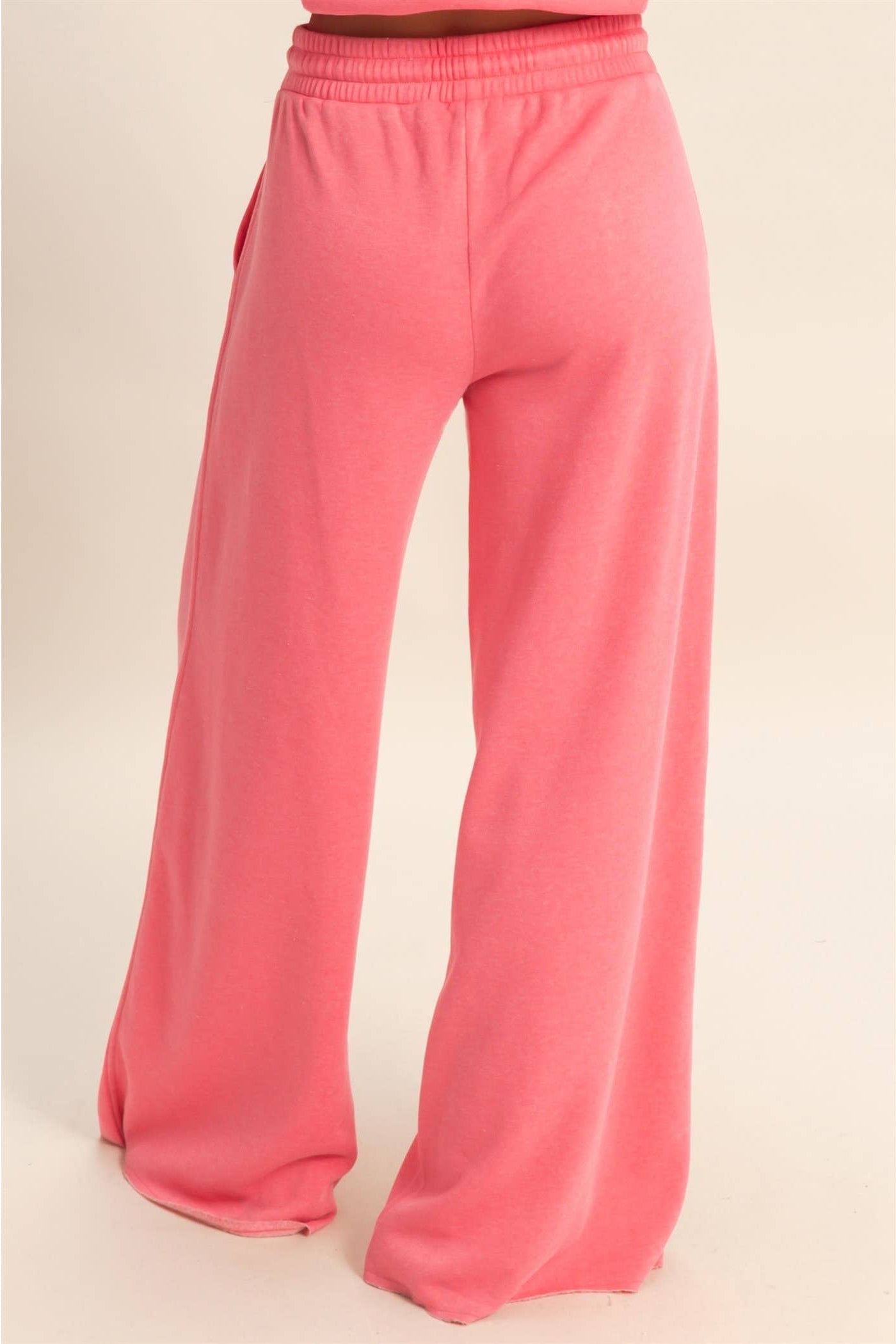 buttery soft pink cotton lounge pants drawstring waist