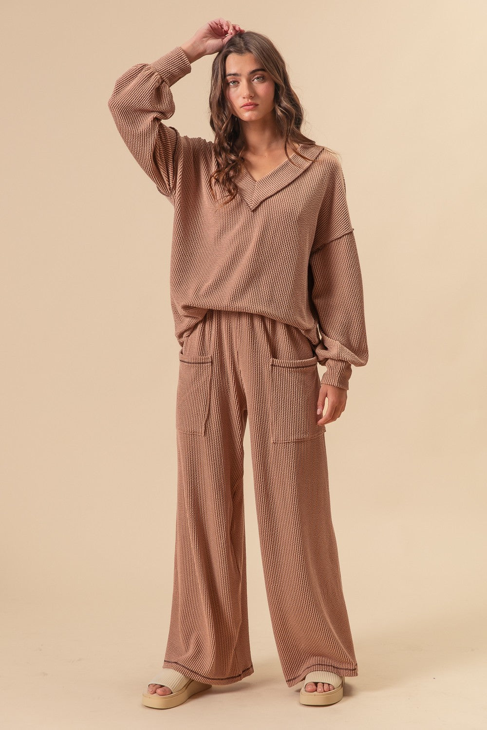 The Sunset Stroll Ribbed Pants