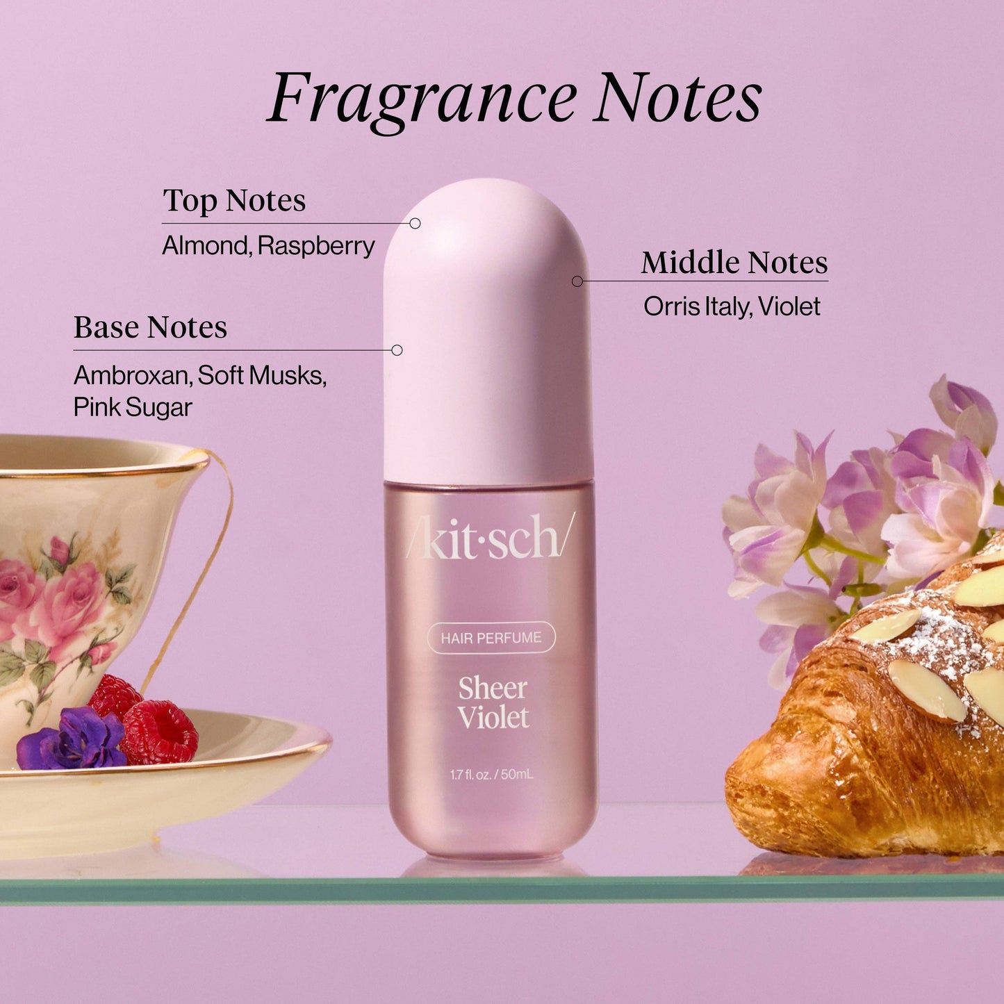KITSCH  Sheer Violet Hair & Body Perfume Mist