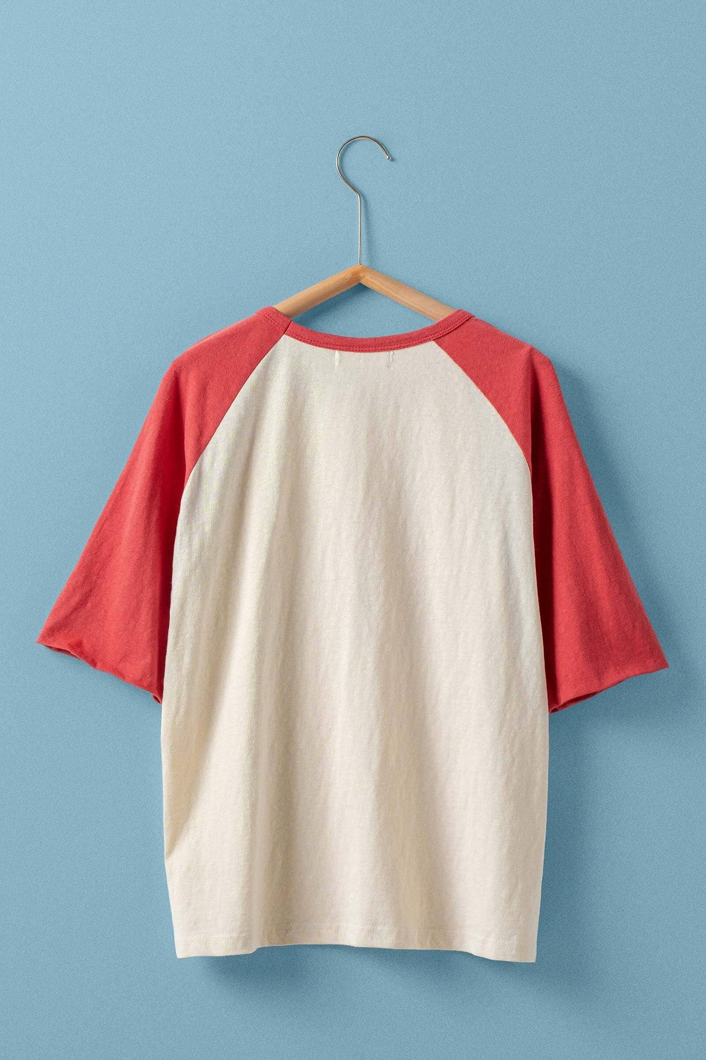 Urban Daizy - Vintage Varsity Graphic Raglan Baseball Tee