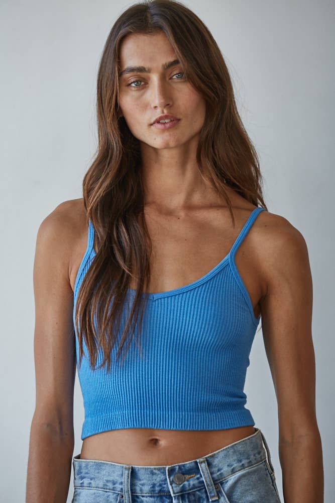 Knit Ribbed Seamless Brami