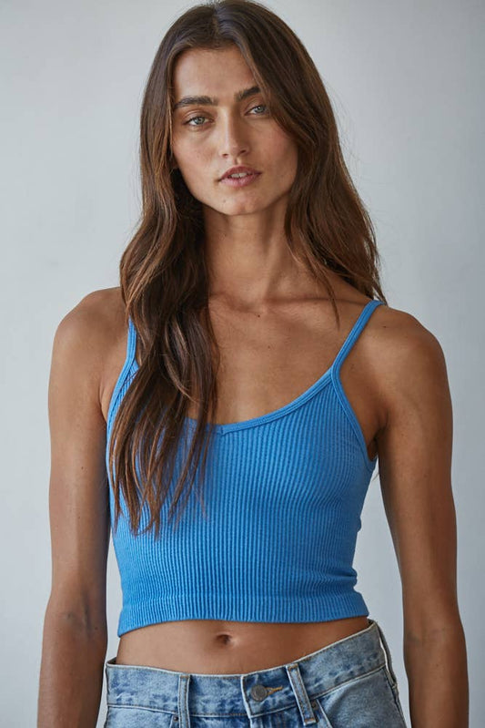 Knit Ribbed Seamless Brami
