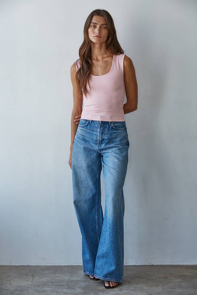 By Together - S1187N | Double Layered Seamless Top