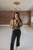 The Corina Floral Jacquard Jacket