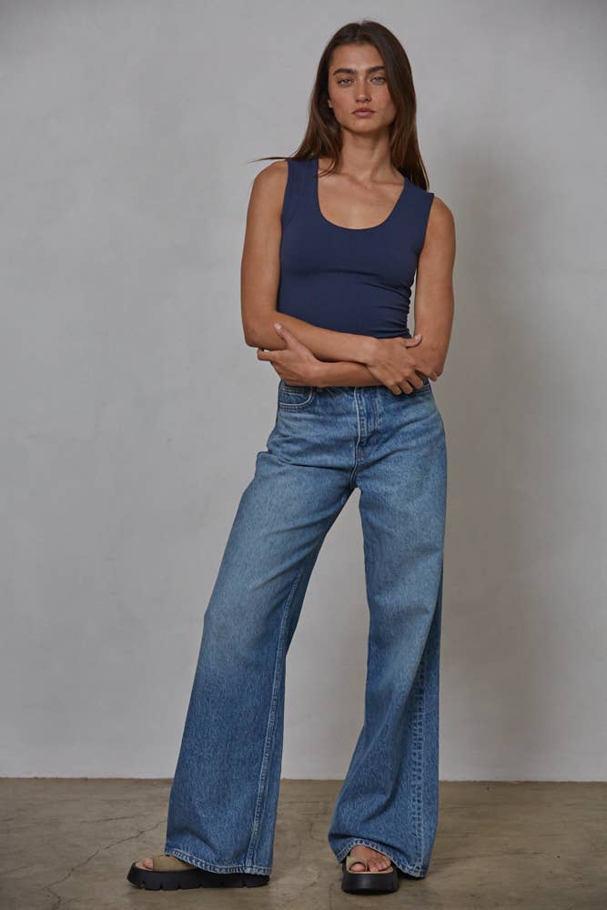 By Together - S1187N | Double Layered Seamless Top