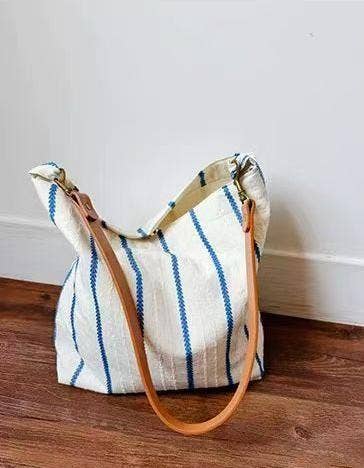 Salt + Linen Shoulder Bag