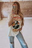 Johnny Cash Live in Concert Tee in Stone Vintage