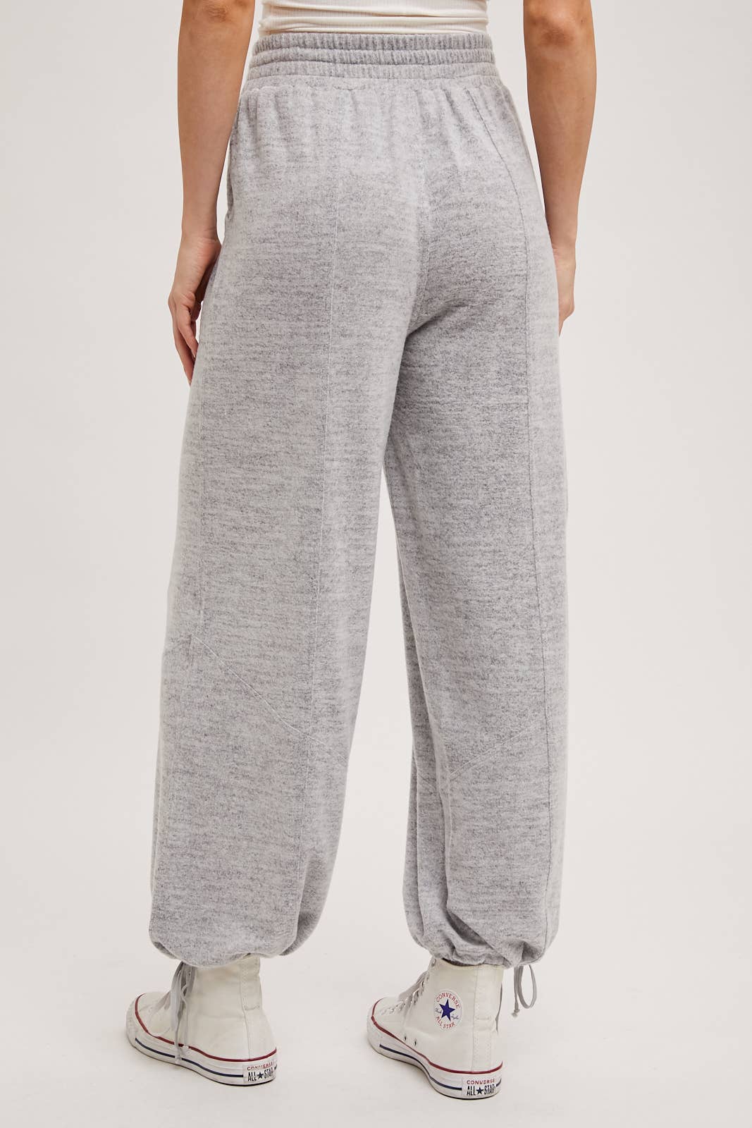 Bluivy - DRAWSTRING HIGH WAIST JOGGER SWEATPANTS
