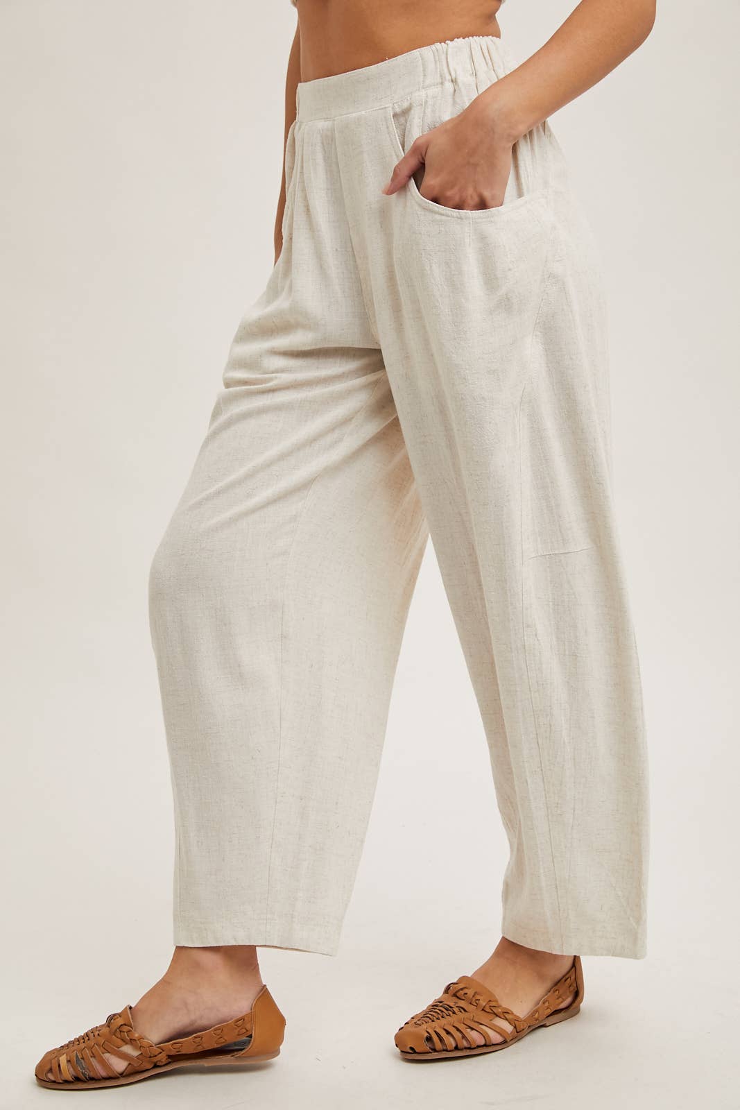 Bluivy - RELAXED BARREL PANTS WITH POCKETS