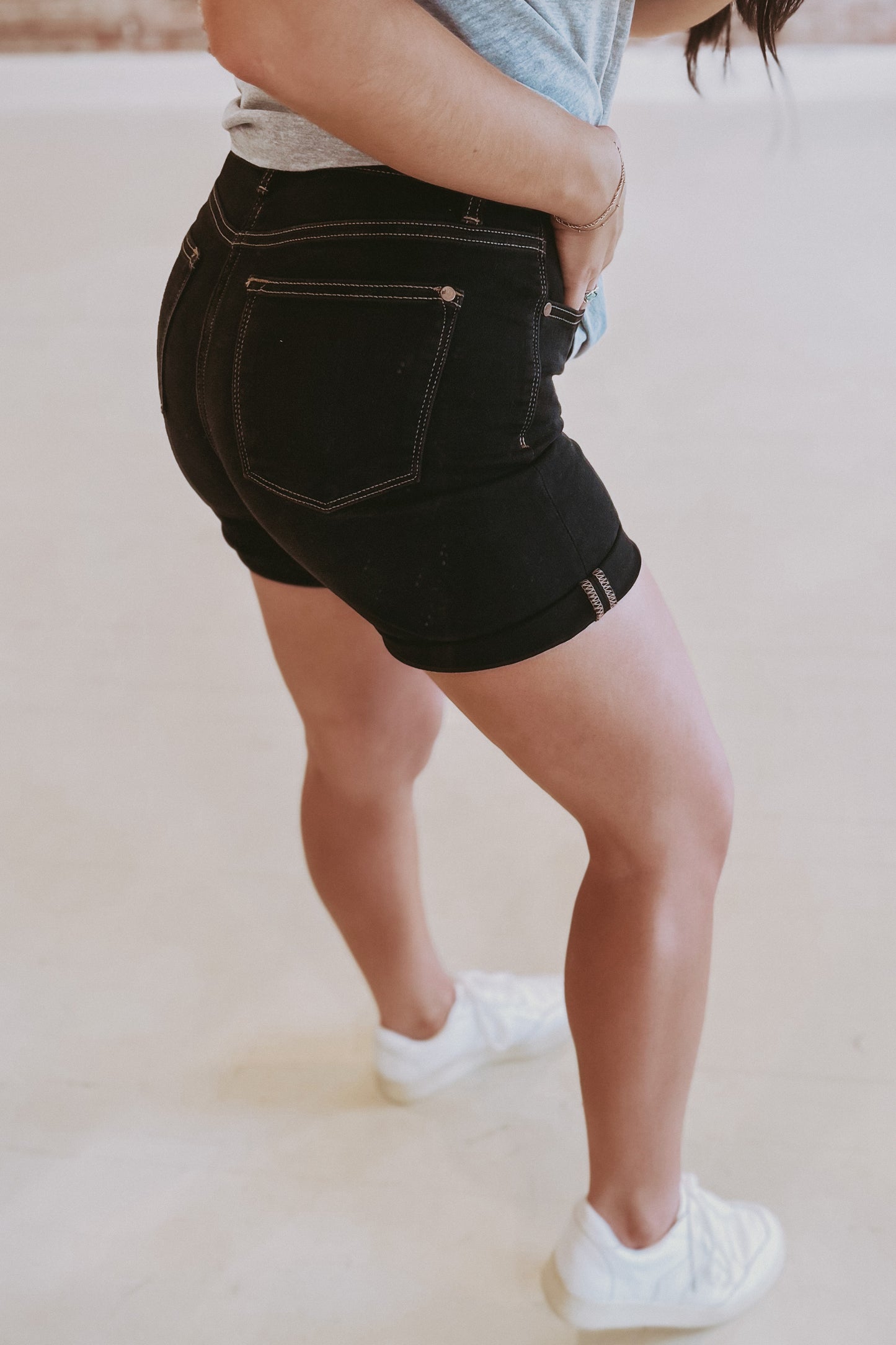 Judy Blue Black Denim Shorts