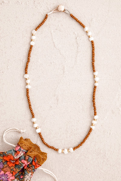 Golden Eye Pearl Choker