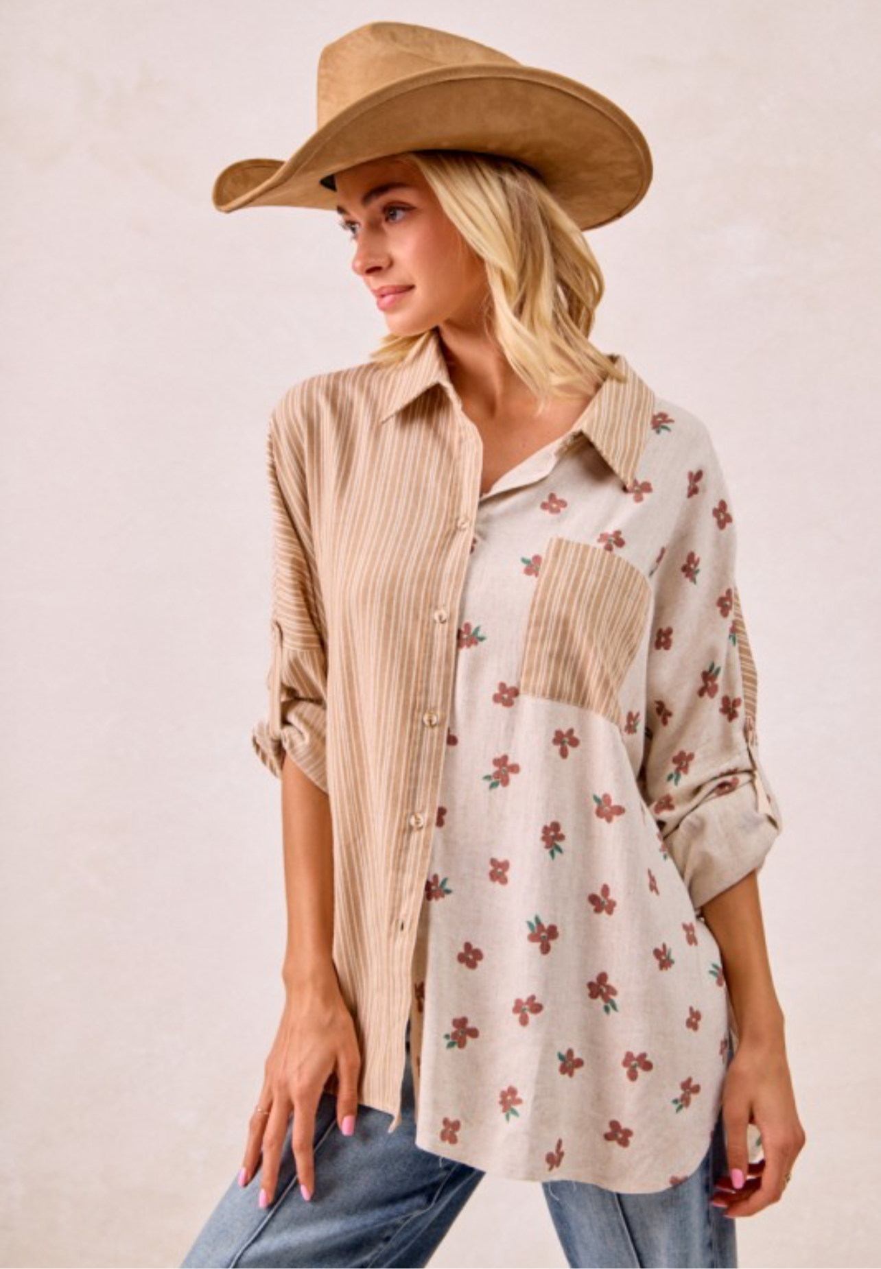 Prairie Bloom Button-Up Shirt