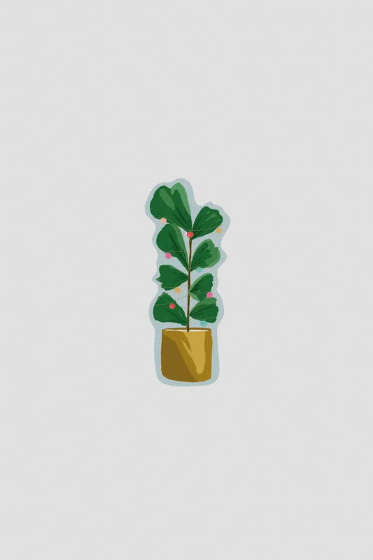 Festive Plant Sticker