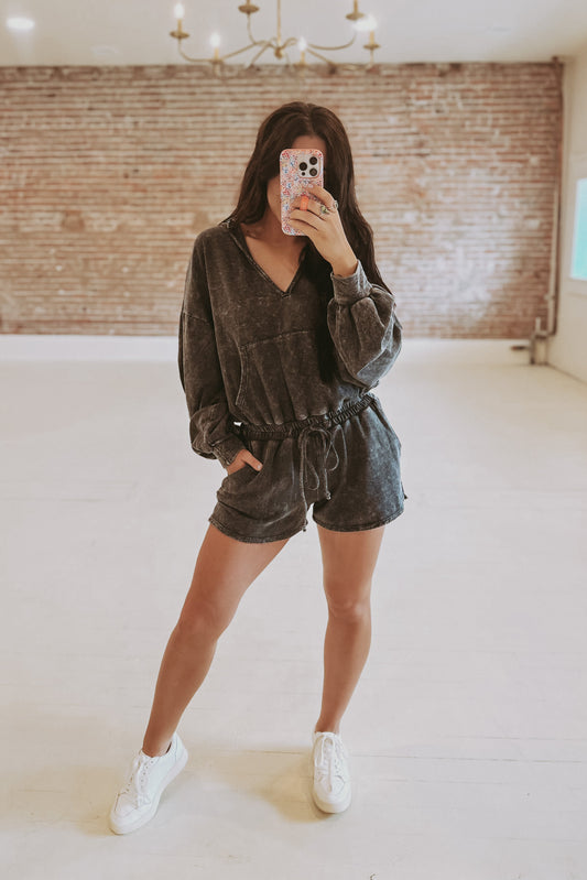 Hooded Terry Romper