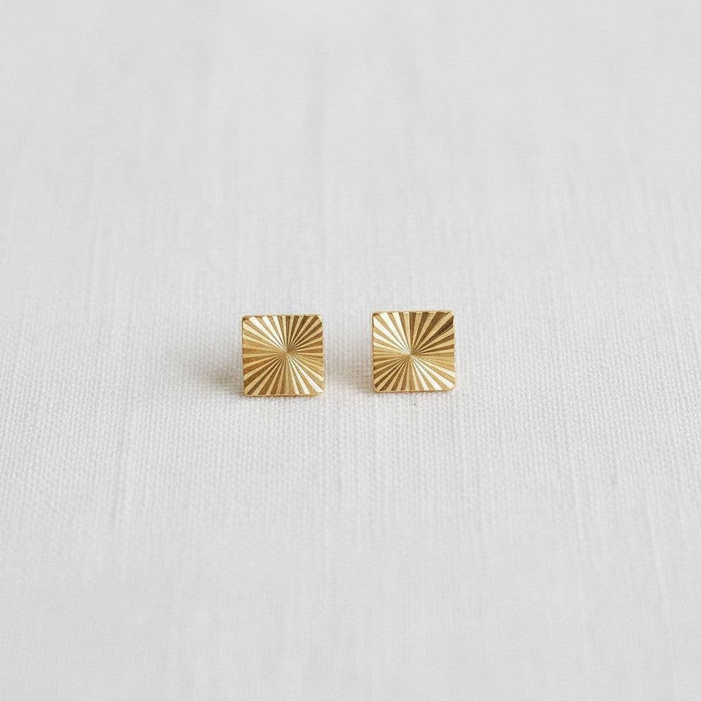 Golden Sunbeam Studs